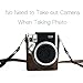 HelloHelio Instax Mini 90 Leatherette Compact Camera Case with Pocket Strap for Fujifilm Instax Mini 90 Neo Instant Film Retro Classic Cameras [2018 New Version](Brown)