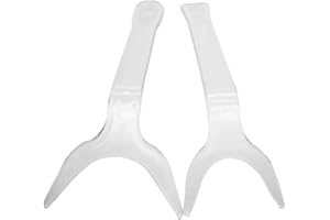SINO DENTAL GROUP 2PCS Dental Orthodontic Lip Retractor Clear Teeth Intraoral Mouth Lip Retractor Photography Opener (Large + Small)