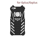 Shockproof Anti-drop Aerospace Aluminum Metal Batman Phone Protect Shell Military Grade Drop Tested Iron Man Bumper Back Cover for Apple iPhone6/6s Plus 5.5 Inch