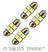 Cutequeen 4pcs White 31mm(1.25