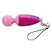 Mini Massager Stick with Mobile and Key Chain for Female-color Random