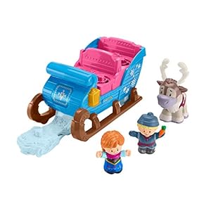 Little-People-GGV30-Fisher-Price-Disney-Frozen-Kristoffs-Sleigh-Figure-and-Vehicle-Set-Multi-Colour Little People GGV30 Fisher-Price Disney Frozen Kristoff's Sleigh, Figure and Vehicle Set, Multi-Colour