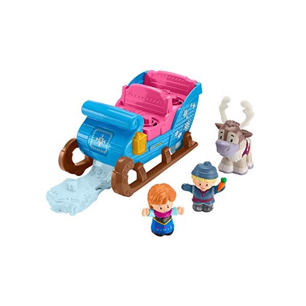 Little-People-GGV30-Fisher-Price-Disney-Frozen-Kristoffs-Sleigh-Figure-and-Vehicle-Set-Multi-Colour Little People GGV30 Fisher-Price Disney Frozen Kristoff's Sleigh, Figure and Vehicle Set, Multi-Colour