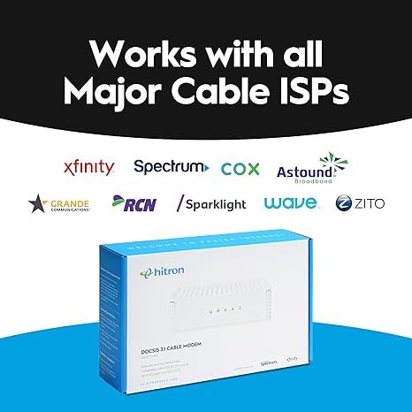 Hitron CODA DOCSIS 3.1 Cable Modem, 1 Gbps
