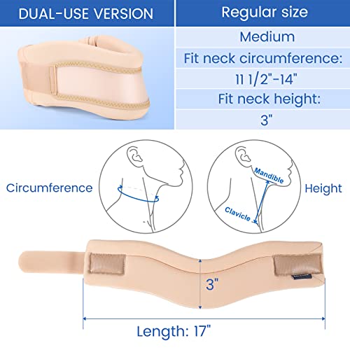 VELPEAU Neck Brace Foam Cervical Collar Soft Neck Support Relieves