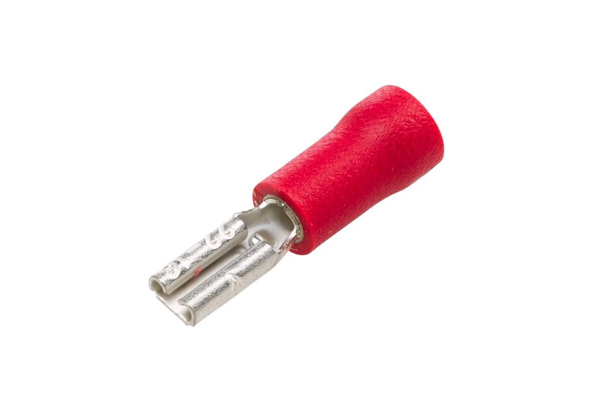 HELLA 8KW 705 393-812 Cable Connector - Red - from: 0.5mm² - to: 1.0mm² - Blade Terminal Sleeve - 4,8 x 0,5 - Kit - Quantity: 10