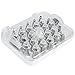 Ateco 29 Piece Cake Decorating Set, Includes 26 Stainless Steel Tubes, 1 Standard Coupler, 2 Flower Nails in Hinged Storage Box