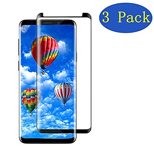 EcoPestuGo Compatible Samsung Galaxy S8 Plus PET HD Screen Protector, EcoPestuGo [3 - Pack][No Bubble][Case-Friendly][3D Coverage] PET HD Screen Protector Film Compatible Galaxy S8 Plus - Black