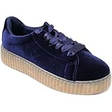 ANUFER Dames Hoog Platform Chunky Sneakers Casual Veterschoenen Sport Papa Schoenen Zwart SN02920 EU36