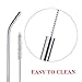 304 Stainless Steel Straws, Reusable Metal Drinking Straw for 30oz 20oz Tumbler Cup Mug Yeti Rambler (Set of 12, 6PC 10.5