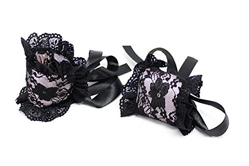 Yeoubi Lace Blindfold and Handcuffs Set Fancy Costume Party Role Play (Pink1)