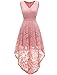 Dressystar Women's Sleeveless Hi-Lo Lace Prom Dress Cocktail Party Gowns