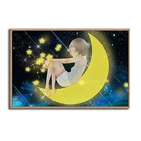 Framed Canvas Wall Art for Living Room, Bedroom Dreamland Theme Canvas Prints for Modern Home Decoration Ready to Hang - 16"x24" inches