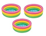 Intex Sunset Glow Baby Pool (34 in x 10 in) (3-Pack)