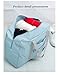 Travel Duffel Bag Lightweight Waterproof Large Capacity Foldable Handbag Storage Luggage Bag (Light Blue Waterproof)Foldable Travel Duffel Bag Packable Carry on Luggage Tote Bags Waterproof Large Size