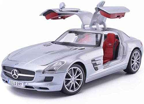 国産品 18メルセデスベンツslsシミュレーション合金ダイカストおもちゃの装飾スポーツカーコレクションジュエリー25 5x11 5x7cmを Color Silver