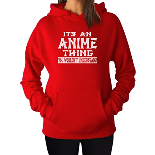 TeeStars Women's - It's An Anime Thing You Wouldn't Understand Hoodie XX-Large Red