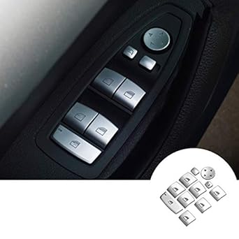 Amazon Co Jp Hotrimworld インテリア 車のドアウィンドウスイッチ ボタンスリムカバー 11個 Bmw 1 2 3シリーズ F F21 F22 F30 F34用 産業 研究開発用品