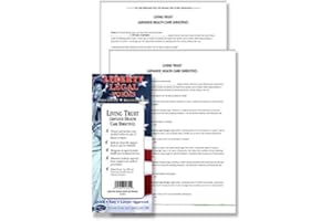 PERMACHARTS Living Trust - Advance Health Care Directive Legal Forms Kit - USA -