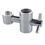 KES Solid Brass Replacement 25mm Hand Held Shower Bracket for Slider Height & Angle Adjustable Sprayer Holder on Slide Bar, Chrome, PB5