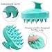 Shampoo Brush Hair Scalp Massager Siliscrub Hair Scalp Brush Scalp Massage Shampoo Brush Head Scrubber Scalp Care Brush (Green)