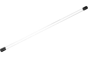 MECCANIXITY Clear Storage Tube 6.3x8.3mm Small Plastic Round Tubing with Caps Rigid Bottle Container 300mm/12 Inch for Item Stored