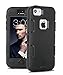 iPhone 5C Case,5C Cases, ULAK Hybrid Hard Plastic Shell with Soft Silicone Outer Impact Resistance Shock Absorption Protective Case for Apple iPhone 5C [Black]