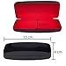 Glasses Case Hard Shell | Medium Size | Protective Eyeglasses And Sunglasses Case For Men, Women, and Kids | Black And Red