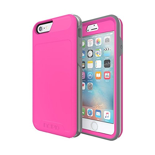Incipio [Performance Series] Level 5 Ultra-Rugged Shock-Absorbing Hybrid Case Including Holster with Rotating Clip for iPhone 6 / 6S - Retail Packaging - Pink / Gray