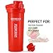 Hoople Protein Shaker Bottle, Gym Sports Water Bottle, Smoothie Mixer Cups, BPA Free, Flip Lid with Powerful Ball Included, 24-Ounce (Random Color 4 Pack,Color May Repeat)