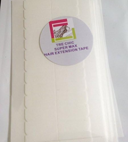1/3 X 1.5 120 Pieces Tre Chic Double Sided Super Maximum Hold Tape Tabs for Tape Hair Extensions by Chic Hair by Tre Chic