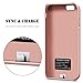 iPhone 6S Plus Battery Case, iPhone 6 Plus Battery Case, HoneyAKE 8000mAh Portable Charger iPhone 6 Plus Extended Battery Backup Charging Case Power Bank for iPhone 6S Plus/6 Plus 5.5-Rose Gold