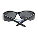 SA106 Anti Glare Polarized Womens Rhinestone Oval Rectangular Designer Sunglasses Black