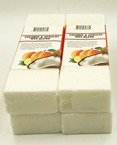 Candlewic 58247 Coconut & Apricot Wood Wick Candle Kit