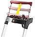 Hailo 9204010020 8854-001 4FT Folding Lightweight Aluminum Platform Step Ladder, Worktray, Silver