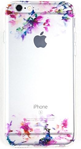 IPhone 6 Plus /6s Plus Case, YogaCase InTrends Silicone Back Protective Cover (Watercolor Flowers)