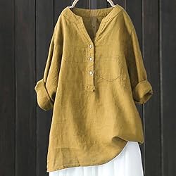 Linen Shirt Women,Prime of Day of Deals Today Today