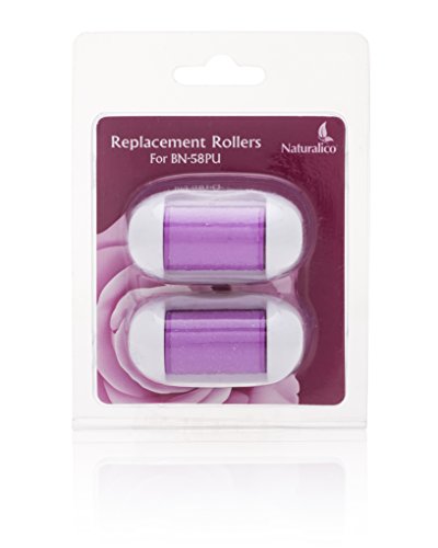 Pack of 2 (Purple) Replacement Refill Roller Heads - Compatible with Naturalico Rechargeable Electronic Callus Remover BN58