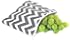 Itzy Ritzy Snack Happened Reusable and Everything Snack Bag, C. Gray Chevron, Regular (Discontinued by Manufacturer)