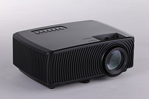 iCODIS RD-816 Video Projector, Supports 1080P, 1200 Lumens LCD, HD resolution, 1500:1 Contrast Ratio, Multimedia Home Theater Digital Projector.