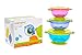 Smart Sprout Baby Bowls – Stay Put Suction Bowls Set with Snap Tight Lids - BPA Free, Lead Free, Phthalate Free - Stackable for Easy Storage – Microwave, Dishwasher and Freezer Safe