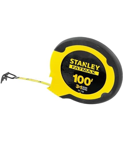 Stanley FatMax Bandmaß 10,6 M – Mit Breiter 3,8 Cm Klinge & Gepolstertem Griff