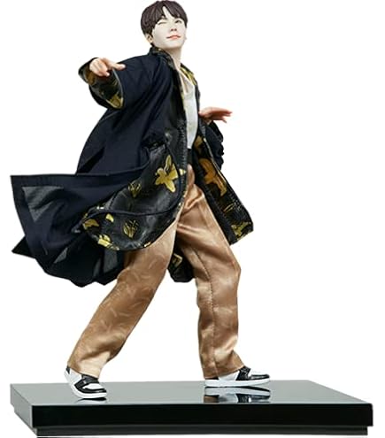 Amazon.com: BTS IDOL JUNG KOOK Non-Scale Statue Blue : Toys & Games