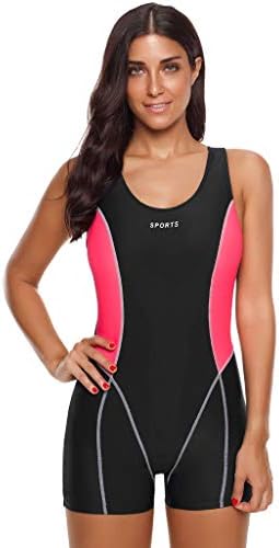 POTO Sport Swimsuits for Women,Women's One Piece Boyleg Sports Swimwear Athletic Boy Short Swimsuit Bathing Suits S-5XL