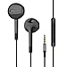Langsdom Personalized Apple Style Earbuds, E6 Great Bass Stereo Sound & Volume Control with Mic,3.5mm Jack Earpods Suitable for iPhone 6s plus, Samsung S7, Android Smartphones, Tablets(black)