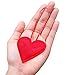 Partyprops Red Felt Heart Ornaments | Valentines Heart Ornaments | Felt Heart Decorations | Valentine's Day Decor | Wedding Favors | Set of 12