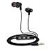 Earbuds in Ear Headphones with Microphone DT120 Premium Aluminum Noise Isolating Sweatproof Earphones(Black)
