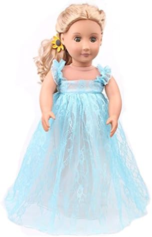 Wensltd Doll Clothes for 18 Inch Dolls Pretty Lace Dress Fits American Girl Dolls