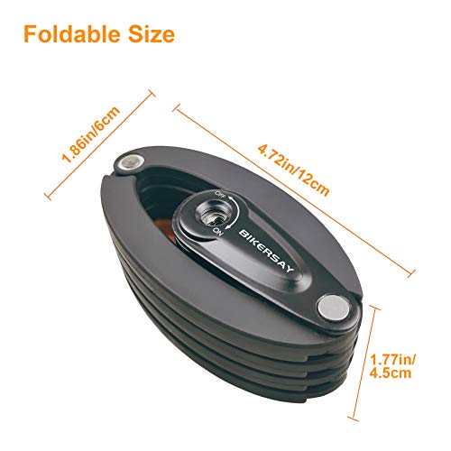 Folding Bike Locks Heavy Duty Anti Theft Bike Chain Lock Alloy Steel Strong Bicycle Lock