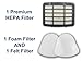 EnviroCare Premium Replacement Vacuum Cleaner Filters made to fit Shark Navigator Lift Away Models. 1 HEPA Filter and 2 Washable Foam and Felt Pre-Filters